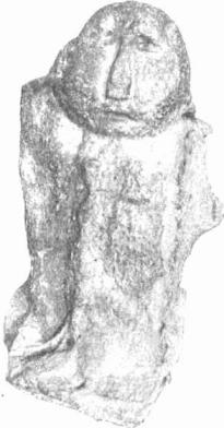 Идол, найденный у р. Промежицы. Фотография 1928-1929гг.